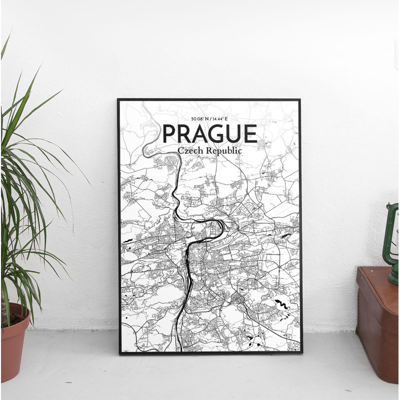 Prague 1 Piece Wall Art, 70.1cm H x 50cm W x 0.1cm D