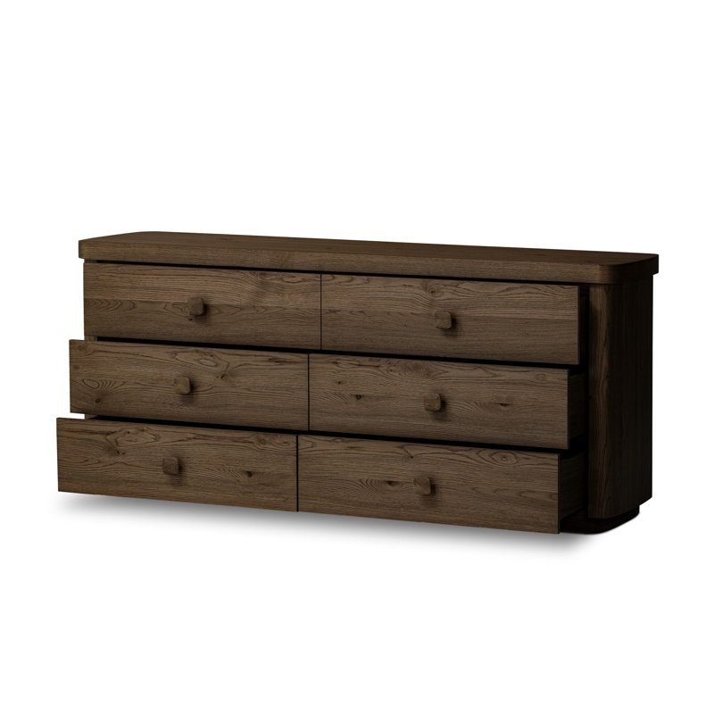 Valen 6 - Drawer Solid Wood Dresser