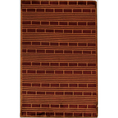 Hand-Knotted High-Quality Wine Area Rug