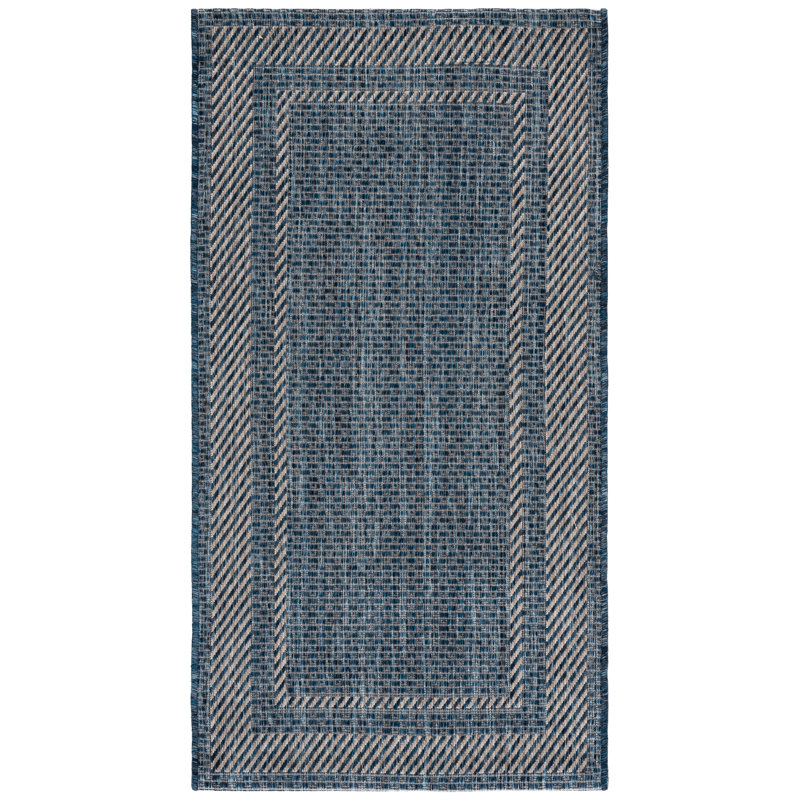 Courtyard Power Loom Performance No Pattern Indoor Rug, 2'-7" x 5'-0" Rectangle