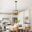 Luminaire suspendu de style lustre campagnard industriel 6 lumières 14,96 po pour îlot de cuisine-23021868