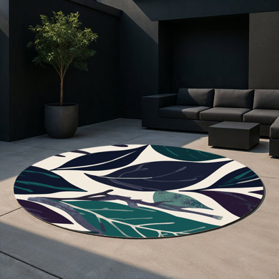 Tapis intérieur et extérieur Midnight Bloom
