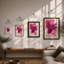 Magenta Bloom Abstract - Print-1488479961-1488479962