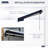 Retractable Awning, Patio Awning Sunshade Shelter With Manual Crank Handle, 280Gsm UV Resistant Fabric And Aluminum Frame For Deck, Balcony, Yard,Sunshade Conapy-115625718-115625719-115625716