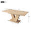 Extendable Dining Table 4-6 Seater V-Shaped Legs-1559423993