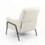 Chaises d'appoint modernes, tissu gris avec structure en métal pour maison compacte