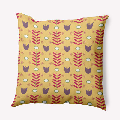 Polyester Throw Square Indoor/Outdoor Pillow Cover & Insert