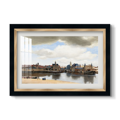 Vue de Delft (Gezicht op Delft), ch. 1660-1661-Johannes Vermeer-Impression encadrée personnalisée