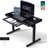 Keb Home Office Tempered Glass Adjustable Standing Desk with Drawer-835290708