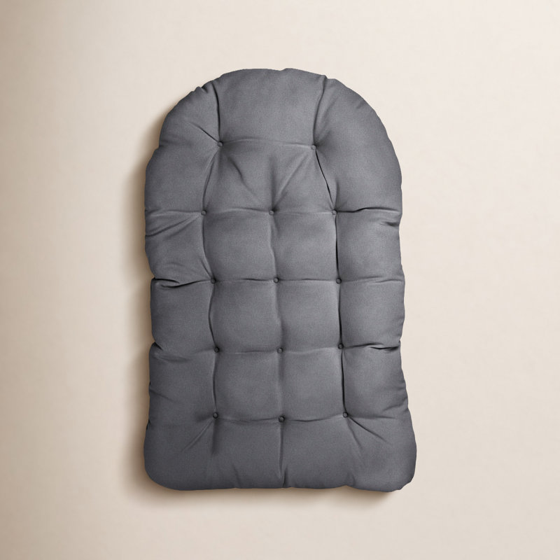 Outdoor Seat/Back Cushion Egg Chair Cushion, Charcoal