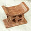Tabouret d'appoint en bois Aedan Adinkra-89105784