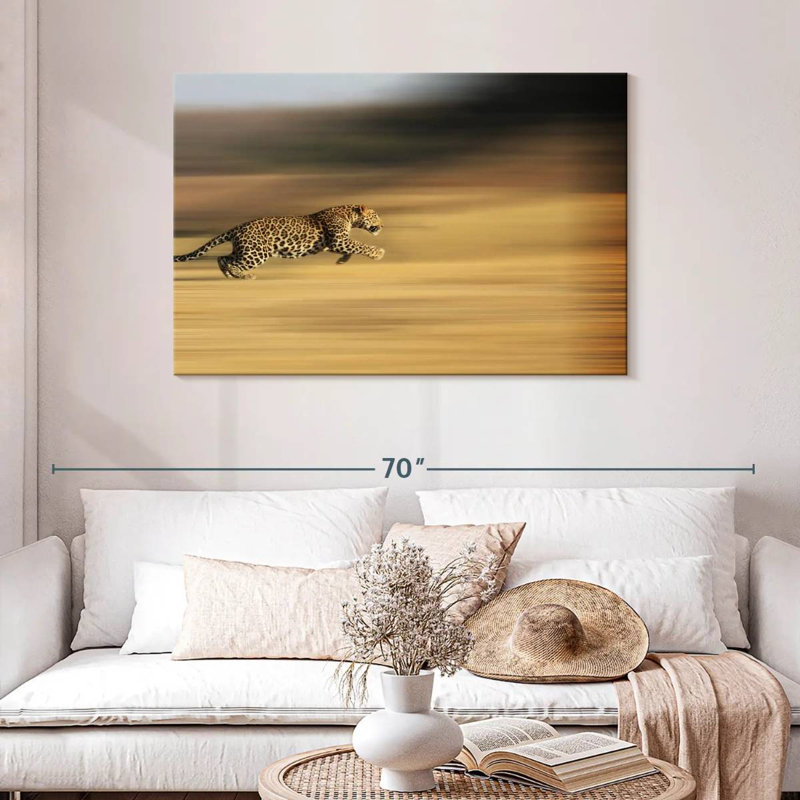 Crowle Leopard Sprint, 30" H x 45" W