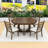 5-Piece Dining Set, Wooden Table with Removable Leaf-2052883199