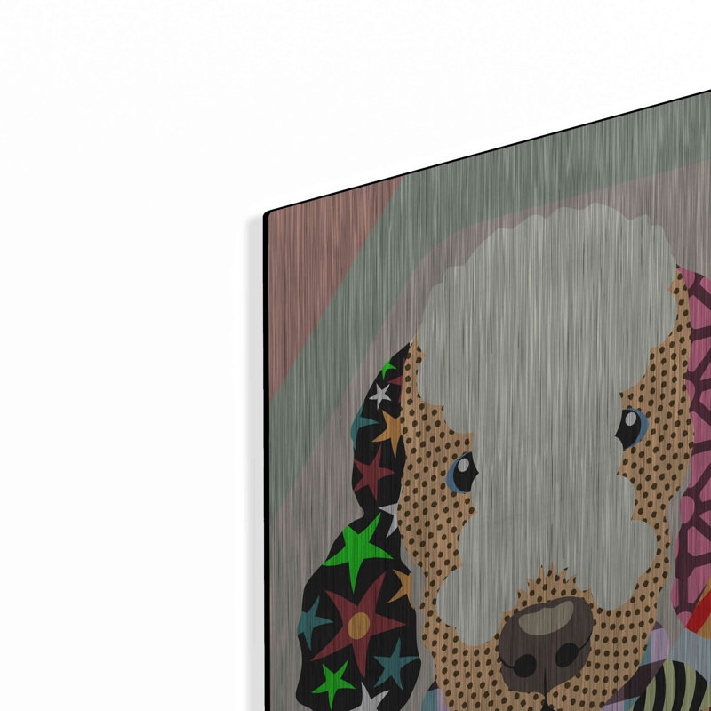 «Bedlington Terrier» par Lanre Adefioyue, H 24 po x l 16 po