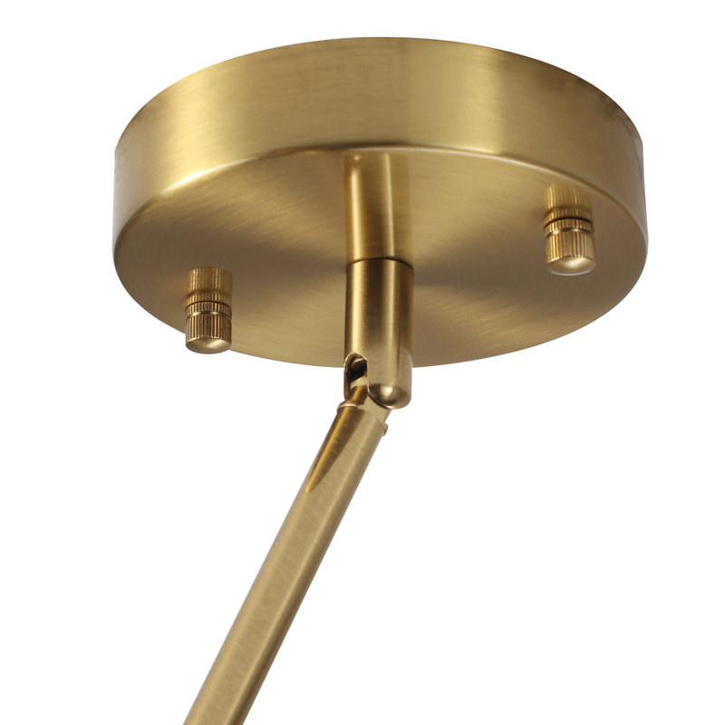 Luminaire suspendu en sablier 1 lumière, Brushed Gold
