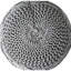 Pouf gris moderne en maille tissée pour entrée - 51 cm L x 36 cm P x 36 cm H, aucun assemblage requis, motif charmant, 51,5 x 51,5 x 36 cm.-1441971601