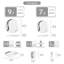 20 Piece Dinnerware Set, Service for 4