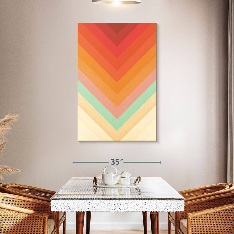 Avery Rainbow Chevrons, 48" H x 32" W