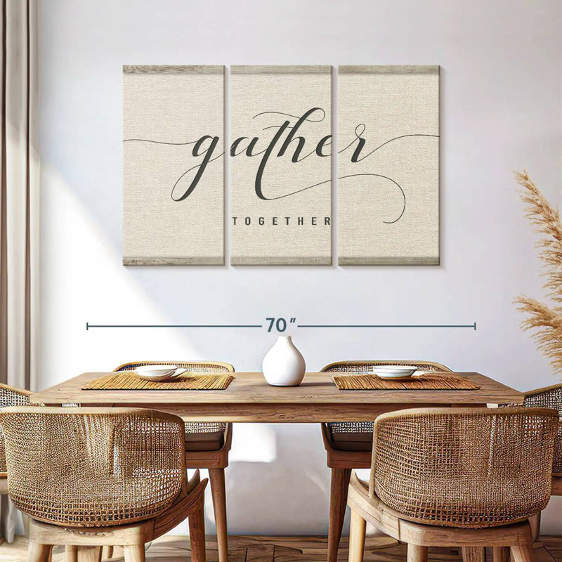Kema Gather Together Script Wall Sign, 36" H x 57" W