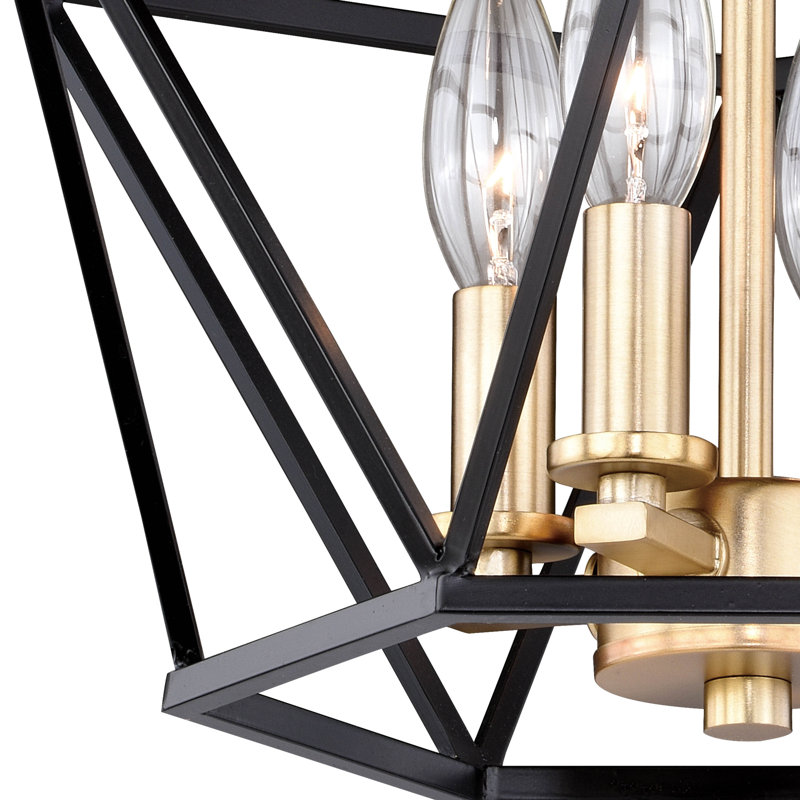 Plafonnier semi-encastré 14,5 po William 4 lumières