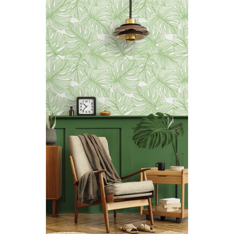 Rouleau de papier peint L 27 pi x l 27 po Townsley, Vert colline