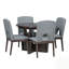 Ensemble de table de salle à manger extensible moderne 5 pièces avec rallonge amovible de 16,2 pouces pour petits espaces-129937479-129937482-129937484-129937485