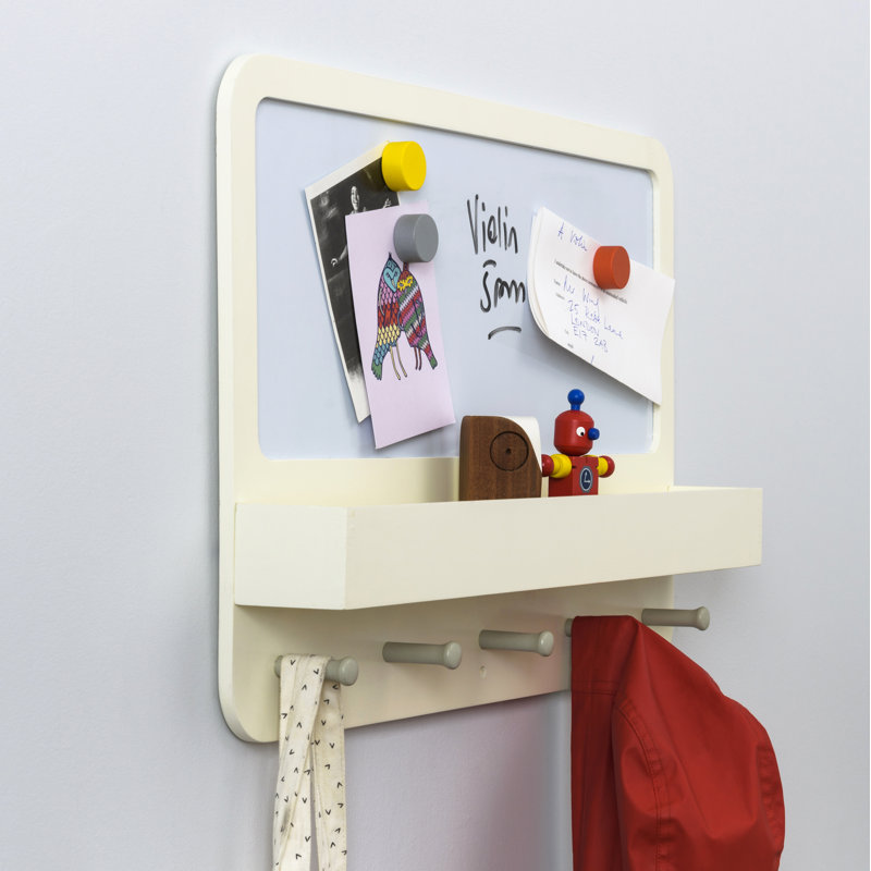 Magnetic Plastic Dry Erase Board, White