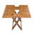 Harbor Rectangular Teak Folding Outdoor Coffee Table , 17.75'' in. W 18'' in. D