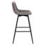 Upholstered Counter Stool with Metal Frame-61601234