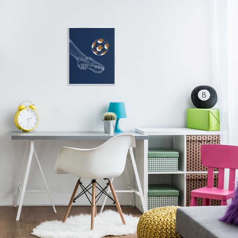 Soccer Lines Contour Wall Plaque, design by Marcus Prime