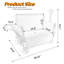 Le chariot pliable 3-en-1 se convertit en un chariot de chariot pliant convertible avec un plateau pliable monté à l'arrière-763431779