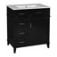 Meuble-lavabo de 30 po avec lavabo en céramique, tablette réglable et tiroirs Gurley-123413712