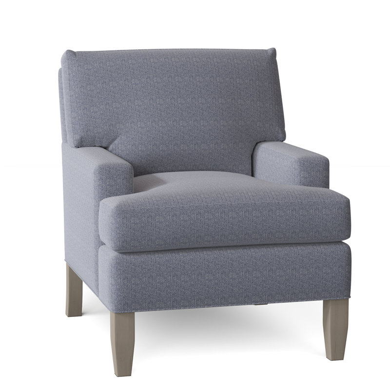 Fauteuil Huntington, Bleu marine Bailey Ld, Gris, H 37 po x l 31 po x P 37 po