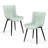 Jimma Faux Leather Upholstered Wingback Dining Chair with Iron Legs-201034825