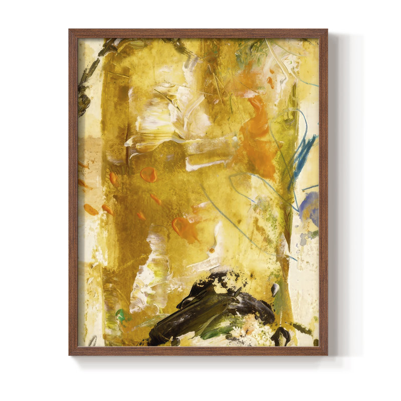 «Blazing Rays II», reproduction encadrée - bois massif, H 21 po x l 17 po, Noyer