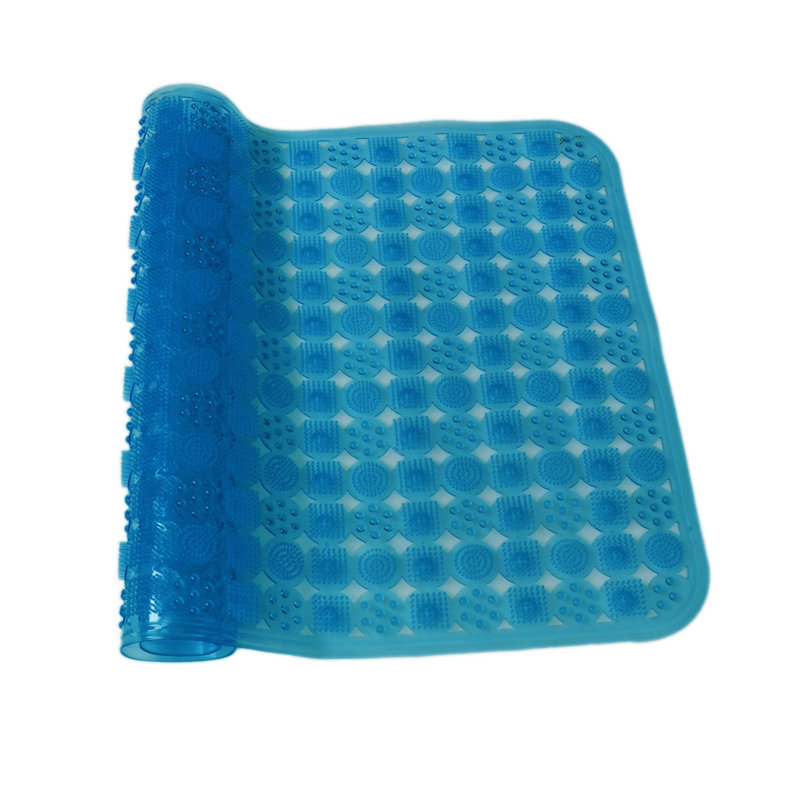 Aaleigha Non-Slip Shower Mat, Blue