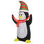 Pingouin tenant une bannière gonflable Merry Christmas