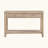 Classic 1pc Sofa Table with Two Drawer and Open Shelf