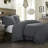 Lily Washed Linen Ruffled Edge Romantic Farmhouse 3 Piece Comforter Set-1055889115-1071882008