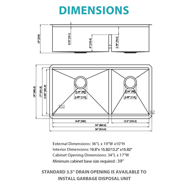 Dimensions du produit