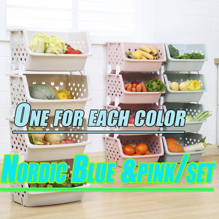 Prep & Savour Vegetable Food Plastic Storage Basket