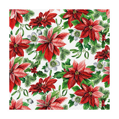 Serviette Glory Poinsettia
