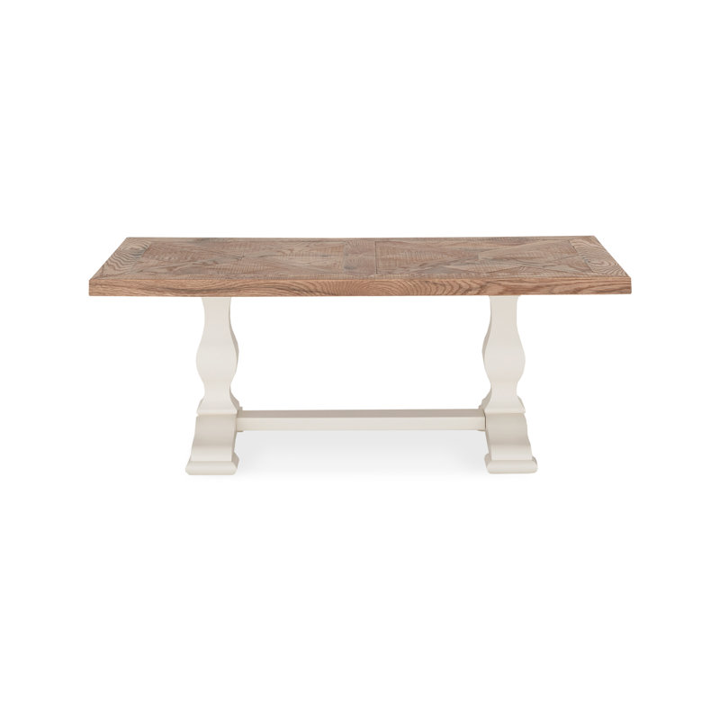 Abdulkadir Frame Coffee Table, Rustic Oak/Ivory