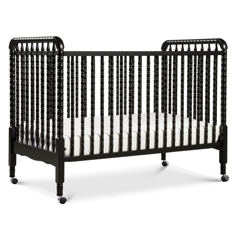 Lit de bébé convertible 3-en-1 Jenny Lind, Noir ébène