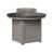 Plateau martelé noir avec base gris clair sélectionné