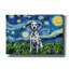 «Dalmatian Starry Night» par Rich Monet, art mural sur toile, 26 po x 18 po-322519684