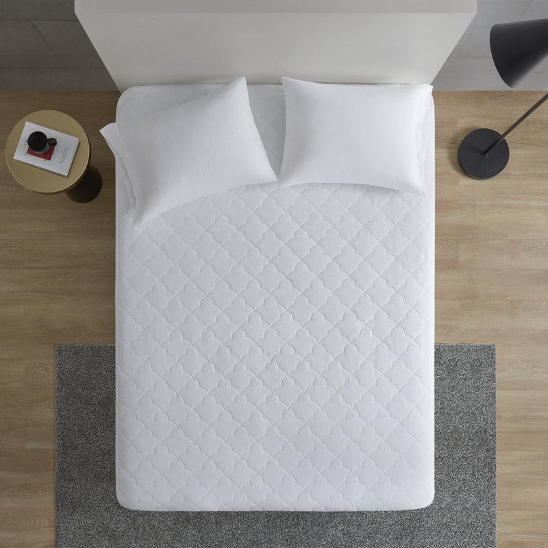 Sleep Philosophy All Natural Cotton Percale Quilted Mattress Pad, Twin XL