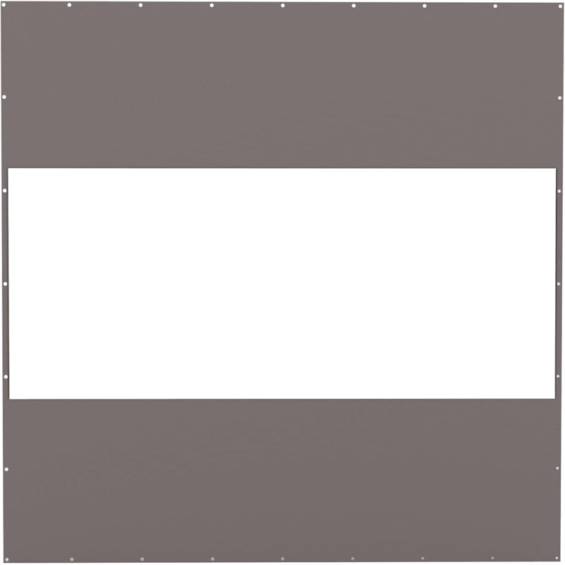 Rideau transparent d'extérieur robuste, Gris, H 118,9 po x l 118,9 po