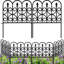 Clôture de jardin en métal à 5 panneaux et bordures pour chien 32 po (H) x 10 pi (L)