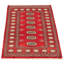 Tapis rouge foncé Maleaha Peshawar Bokhara 2 pi 6 po x 4 pi 4 po